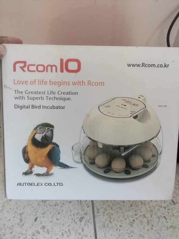 RCOM 10 Incubator for sale 0