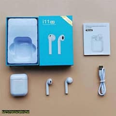 I11 TWS earbuds  white sale cash on delivery all Pakistan come msg