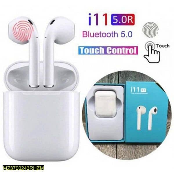 I11 TWS earbuds  white sale cash on delivery all Pakistan come msg 1