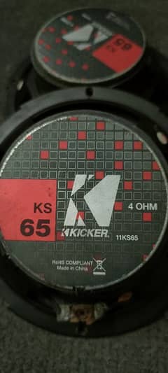 Kicker ks 65 speaker woofer tweeter ( focal pioneer jbl sony onkyo ) 0