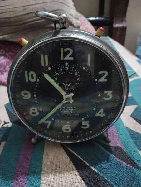 3 WHELRM ORIGINAL GERMANY ALARAM CLOCK OK WELL CONDITION 11