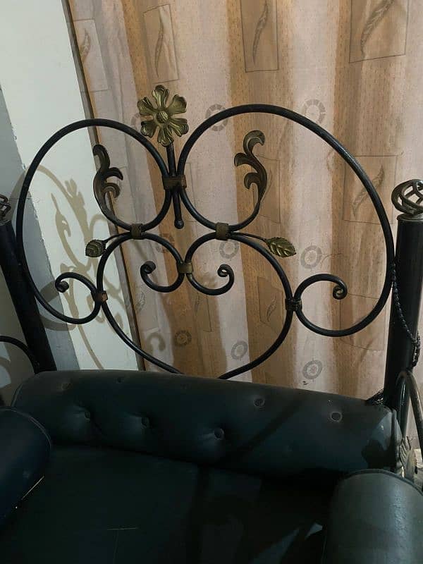 rod iron sofa set 1