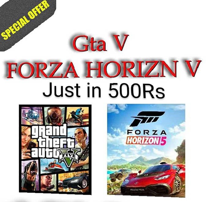 GTA 5 and Forza horizon 5 1