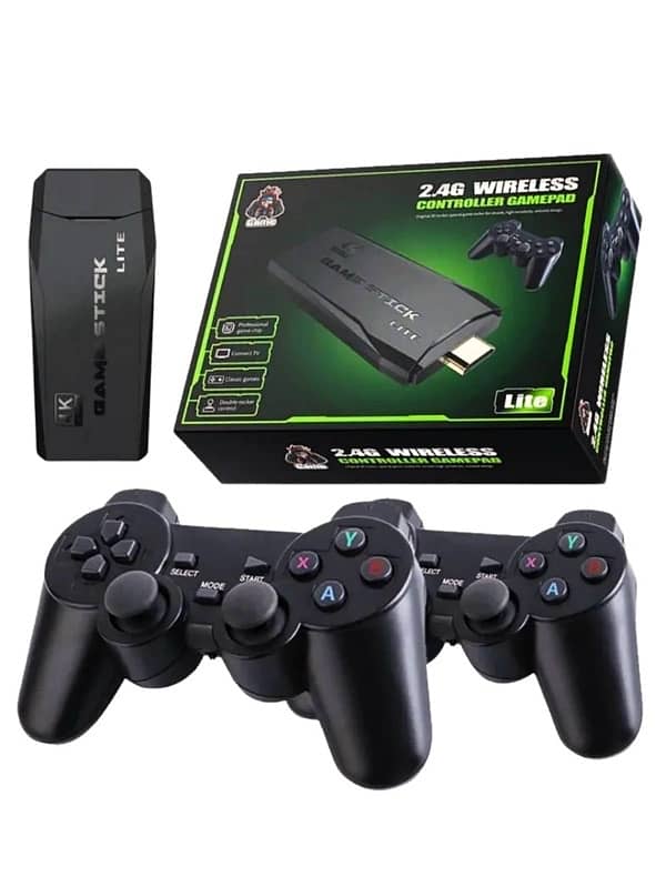 M8 GAMING USB GAME STICK CONSOLE WITH 20,000 GAMES & 2 CONTROLLER 2