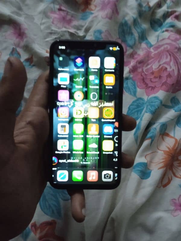 urgent sale Non pta iphonex black colour 256gb 7