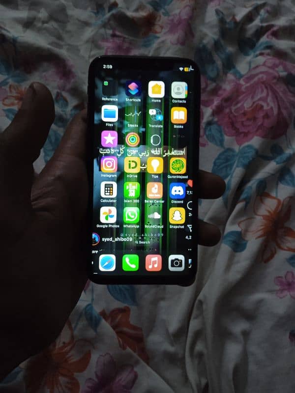 urgent sale Non pta iphonex black colour 256gb 9