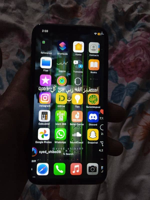 urgent sale Non pta iphonex black colour 256gb 10