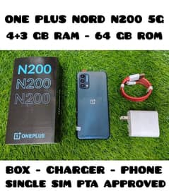 One Plus N200 5G 4+3 GB 64GB American Stock Pta Approved With Box