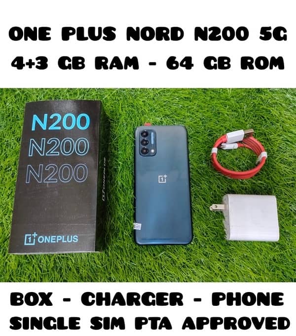 One Plus N200 5G 4+3 GB 64GB American Stock Pta Approved With Box 0