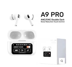 A9 Touch Screen Airpods – ANC/ENC Wireless Bluetooth Earbuds