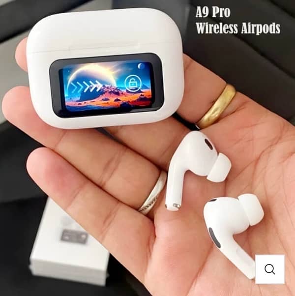 A9 Touch Screen Airpods – ANC/ENC Wireless Bluetooth Earbuds 2