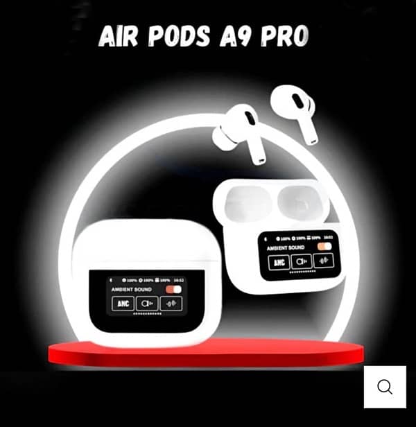 A9 Touch Screen Airpods – ANC/ENC Wireless Bluetooth Earbuds 4