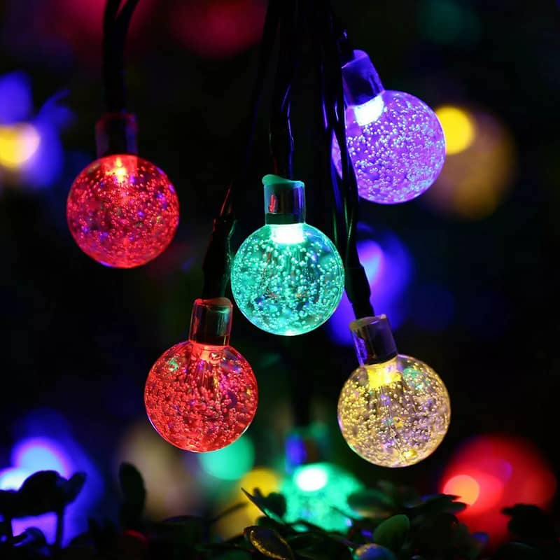 Purple,Blue Multi Color) Solar String Light Outdoor Waterproof 8 Mode 19