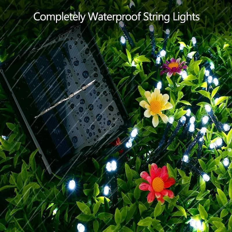 Purple,Blue Multi Color) Solar String Light Outdoor Waterproof 8 Mode 11