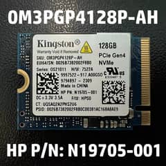 Kingston 128GB SSD Module, Gen4x4, Pcie 4.0 M2 2230 NVMe 0