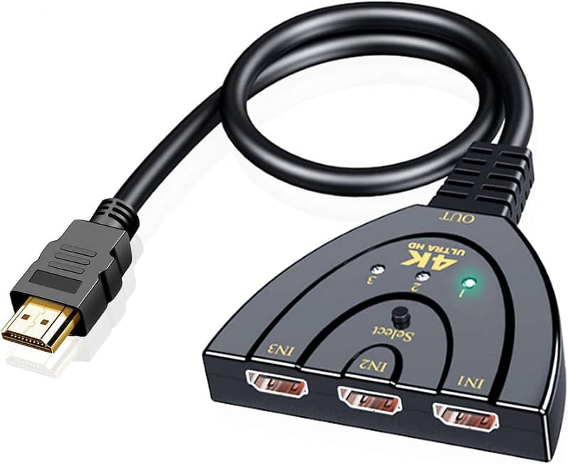 4K KVM Switch HDMI for 2 PC, 3 USB 2.0, USB KVM Switch,Stock Monitor, 6