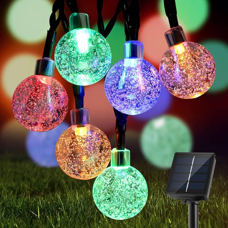 Blue, Purple, RGB,Warm White,Solar LED String Light, 8 Lighting Modes 2