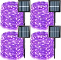 Blue, Purple, RGB,Warm White,Solar LED String Light, 8 Lighting Modes