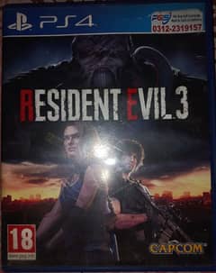 resident evil 3 ps4 game