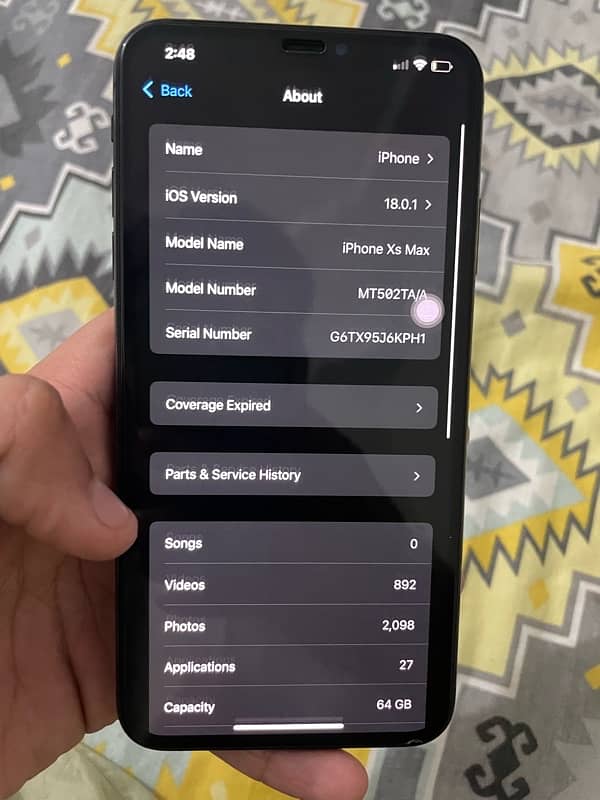 IPhone XS Max 64GB PTA Approved 4