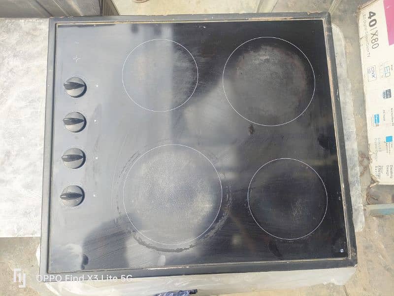 electric stove 4 burner glass top 0