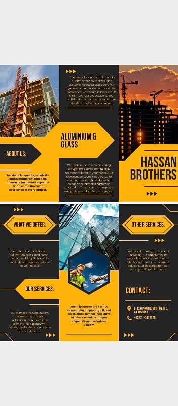 Hassan brother Aluminum and glass 0