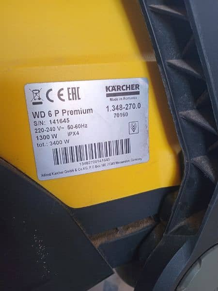 Karcher WD 6 Premium Wet & Dry Vacuum 1