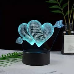 Heart 3D Illusion Lamp