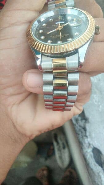 rolex watch in goldan bilkul ok 3