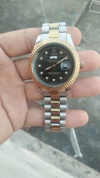 rolex watch in goldan bilkul ok 6