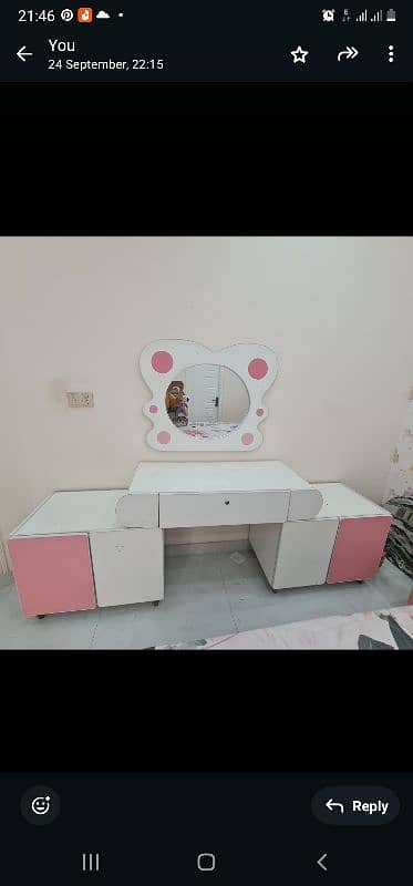 kids double bed set 1 year use only. 1