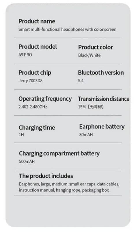 A9 pro touch screen 6