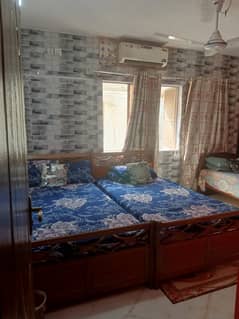 8000. sharing ladies furnished room for rent only ladies iftikhar estate