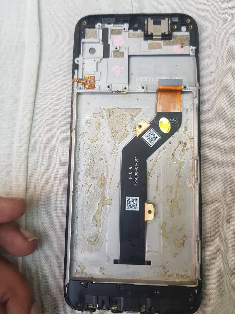 infinix hot 11play original  parts etc panal with frame 7