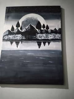 hand drawn beaitiful painting on canvas