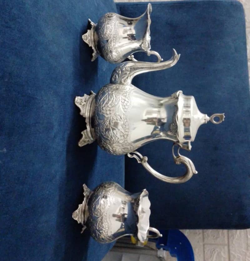 German Silver Tea Set 0