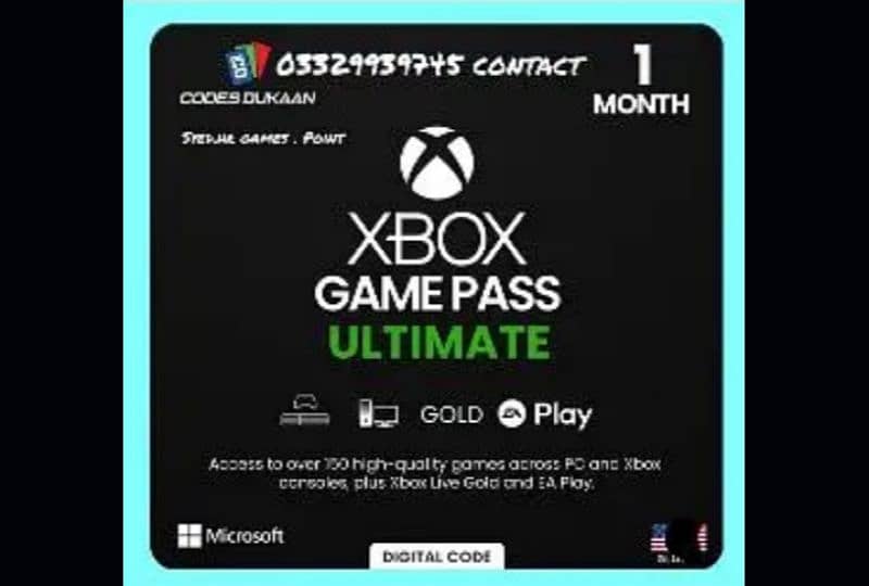 Xbox game pass ultimate 0