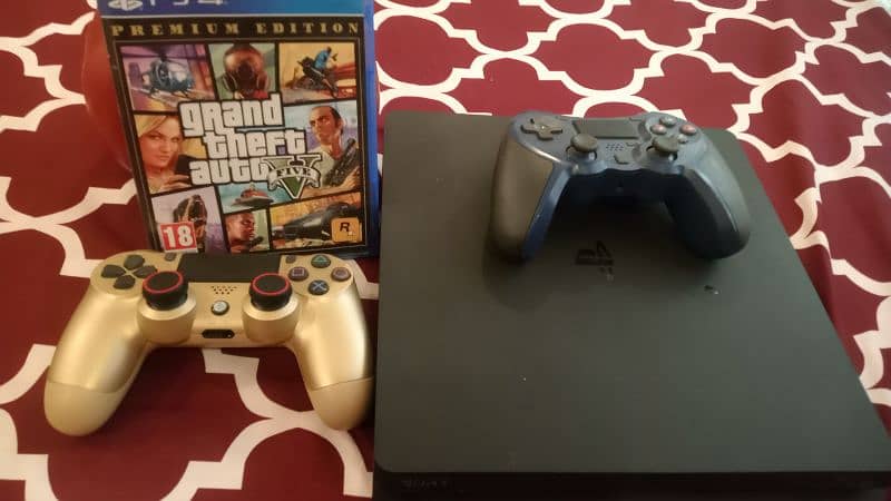 PS4 slim 500GB with gta5 2