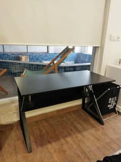 Laptop Table Study Table Black Metal