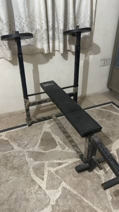 bench press rods ( total workout equipment set)