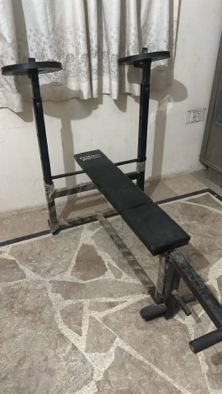 bench press rods ( total workout equipment set) 0