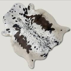 Speckled Brown & White Cowhide Rug A030 by Thehidehoof. com