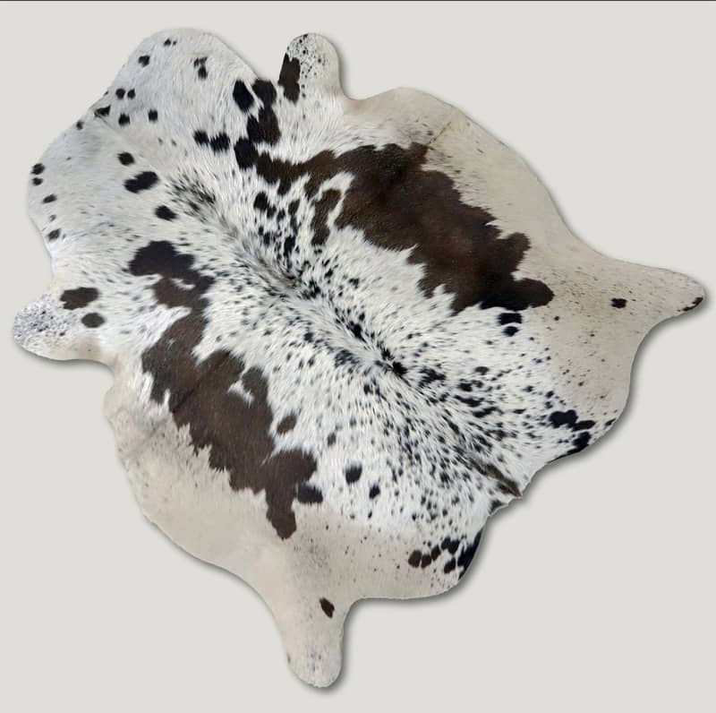 Speckled Brown & White Cowhide Rug A030 by Thehidehoof. com 0