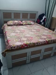 Double Bed  with side table and Dressing Table