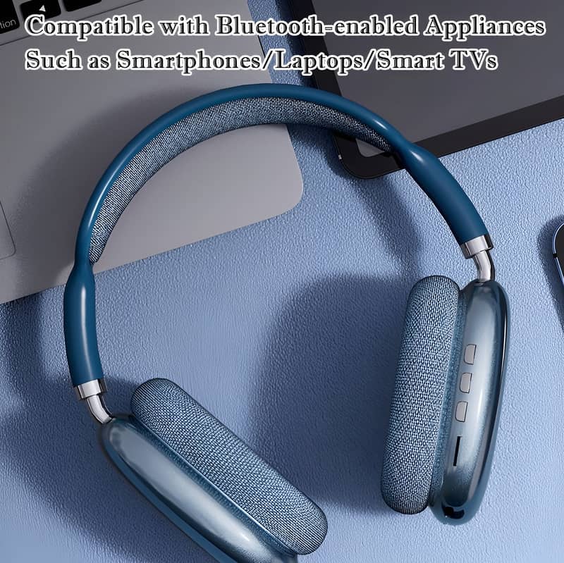 P9 Wireless Bluetooth Headphones: Act-Noise Cancellation, Built-in Mic 4