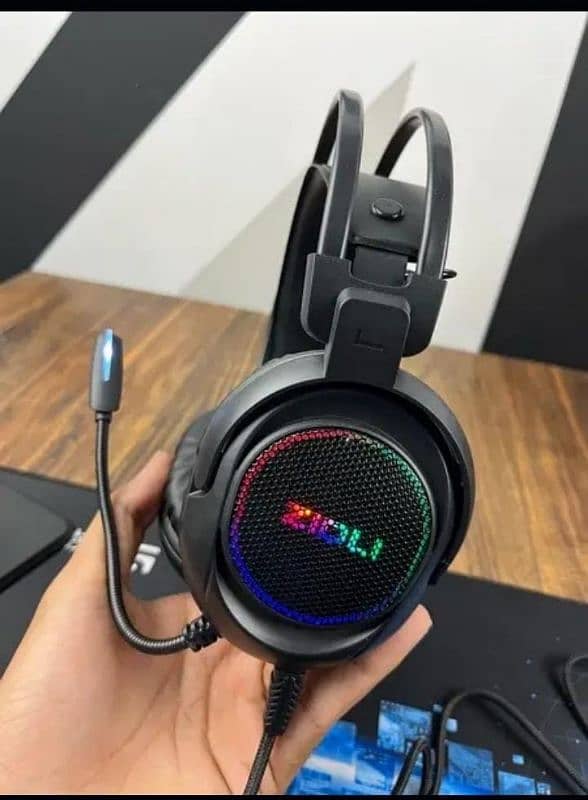 ZIDLI L4 PRO RGB USB Gaming Headset – 7.1 surround sound Headphone 3