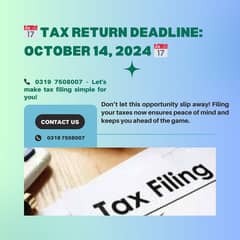 Tax Consultant, Sales Tax, FBR, Tax Filer, NTN , Income Tax Return