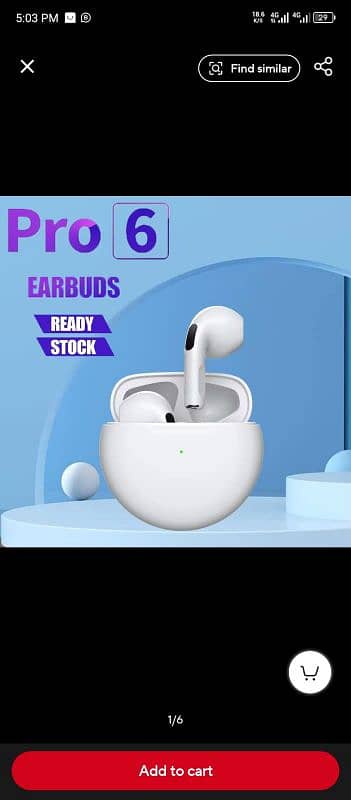 pro6 earbuds bluethoot 0