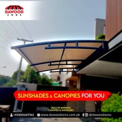 outdoor sun shades/awnings/canopies/tensile shades/car parking shades