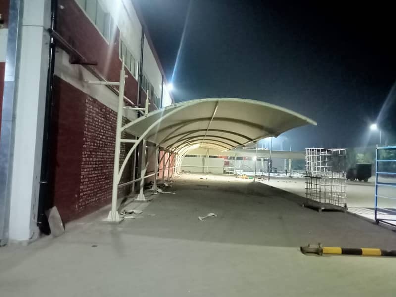 car parking shade\car shed\Fiber Shades\Tensile Shades in lahore 18